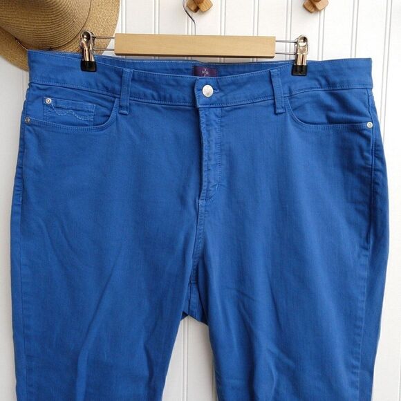 NYDJ Blue Ankle Jeans Plus Size 16W Roll Cuff Women's Slimming Spring Womens - Picture 2 of 7